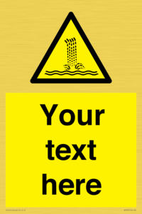 Custom warning artificial waterfall